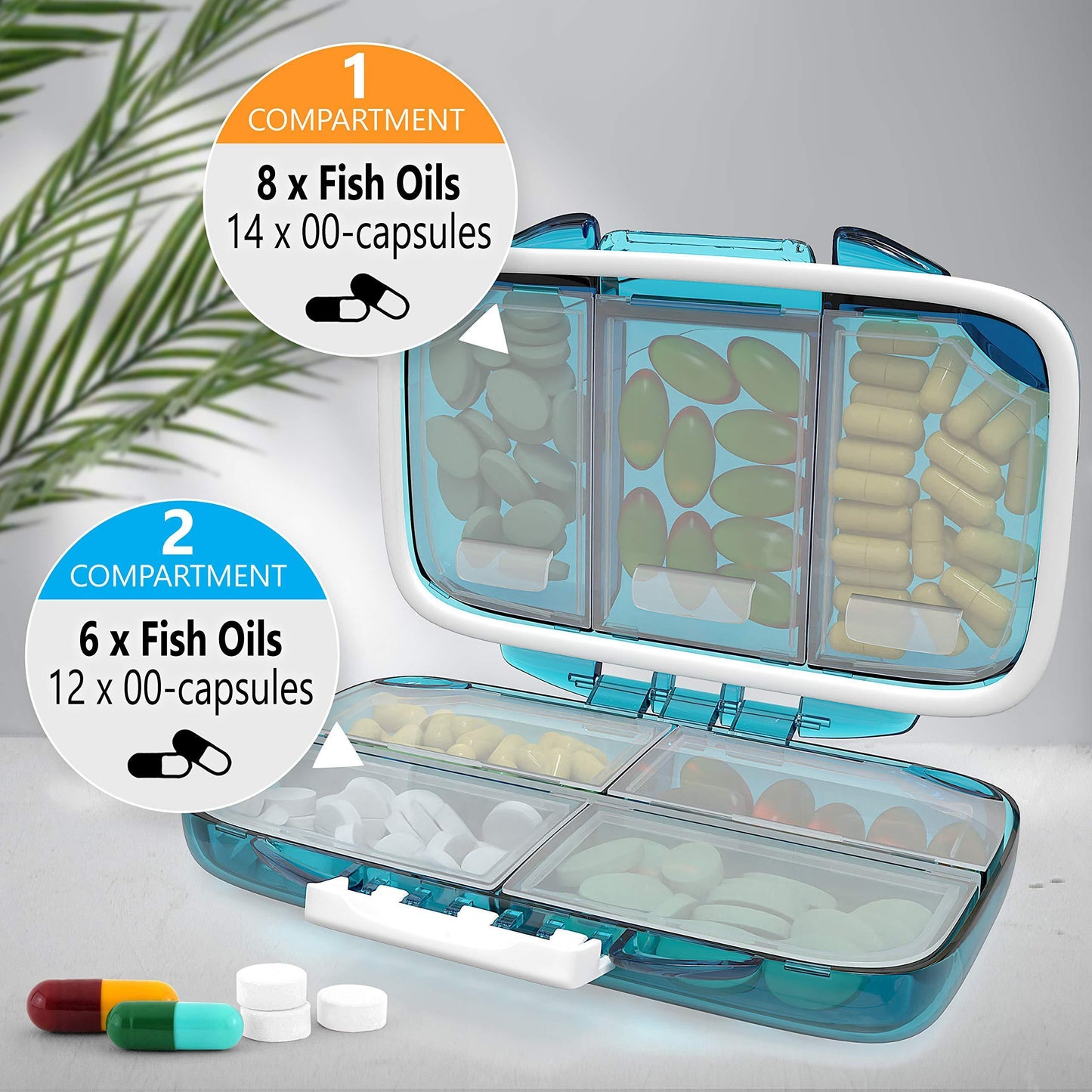 Travel Pill Organizer   Moisture Proof Pill Holder Daily Medicine