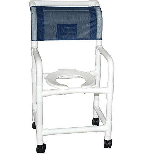 MJM International 118-3TW-SF-SQ-PAIL-SSDE-DDA Shower Chair 18 in.